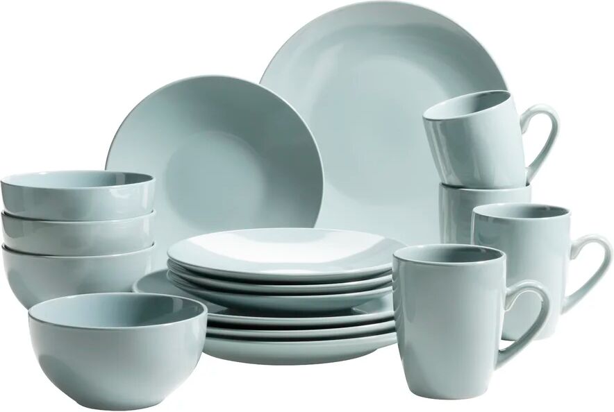 Photos - Tablecloth / Napkin 17 Stories Emy-Leigh 16 Piece Dinnerware Set, Service for 4 green