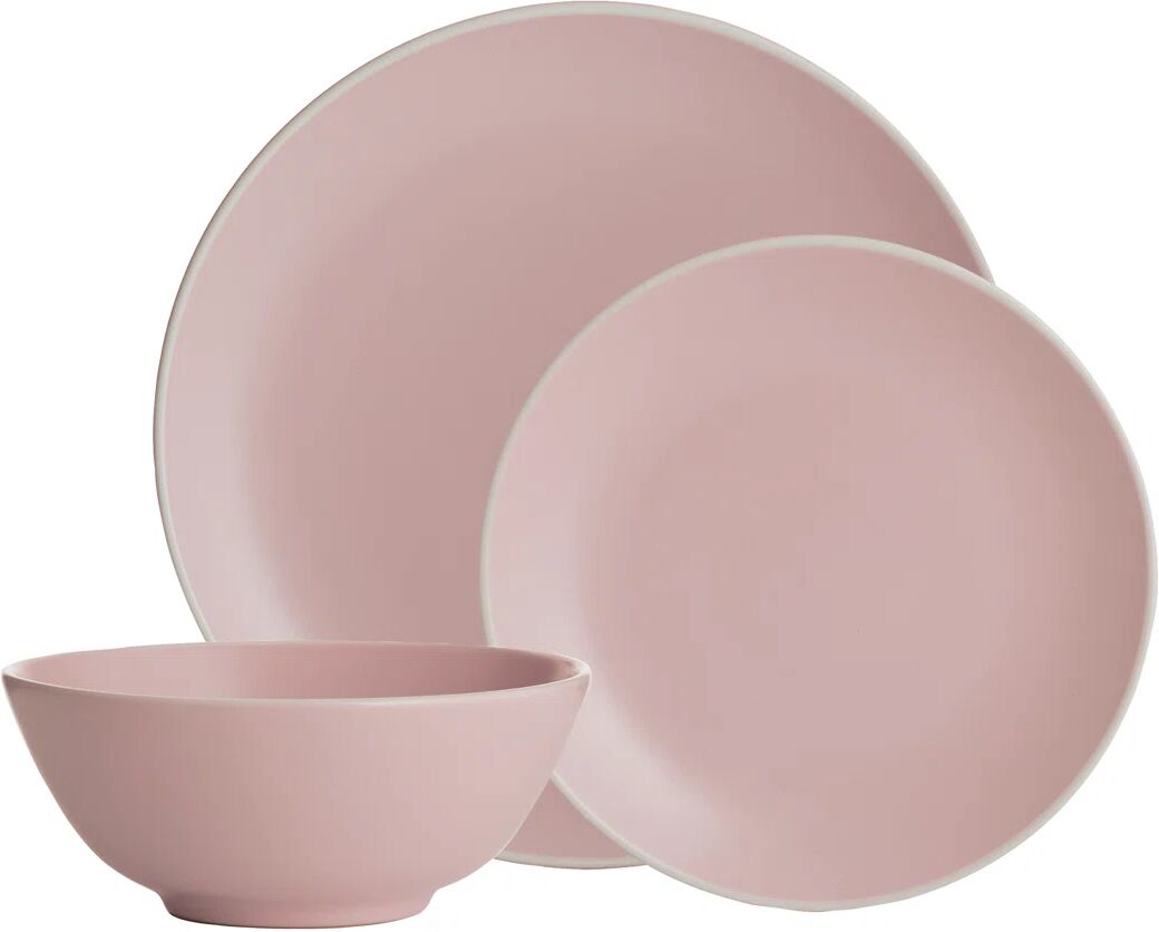 Photos - Tablecloth / Napkin Mason Cash Classic Collection 12 Piece Dinnerware Set, Service for 4 pink 