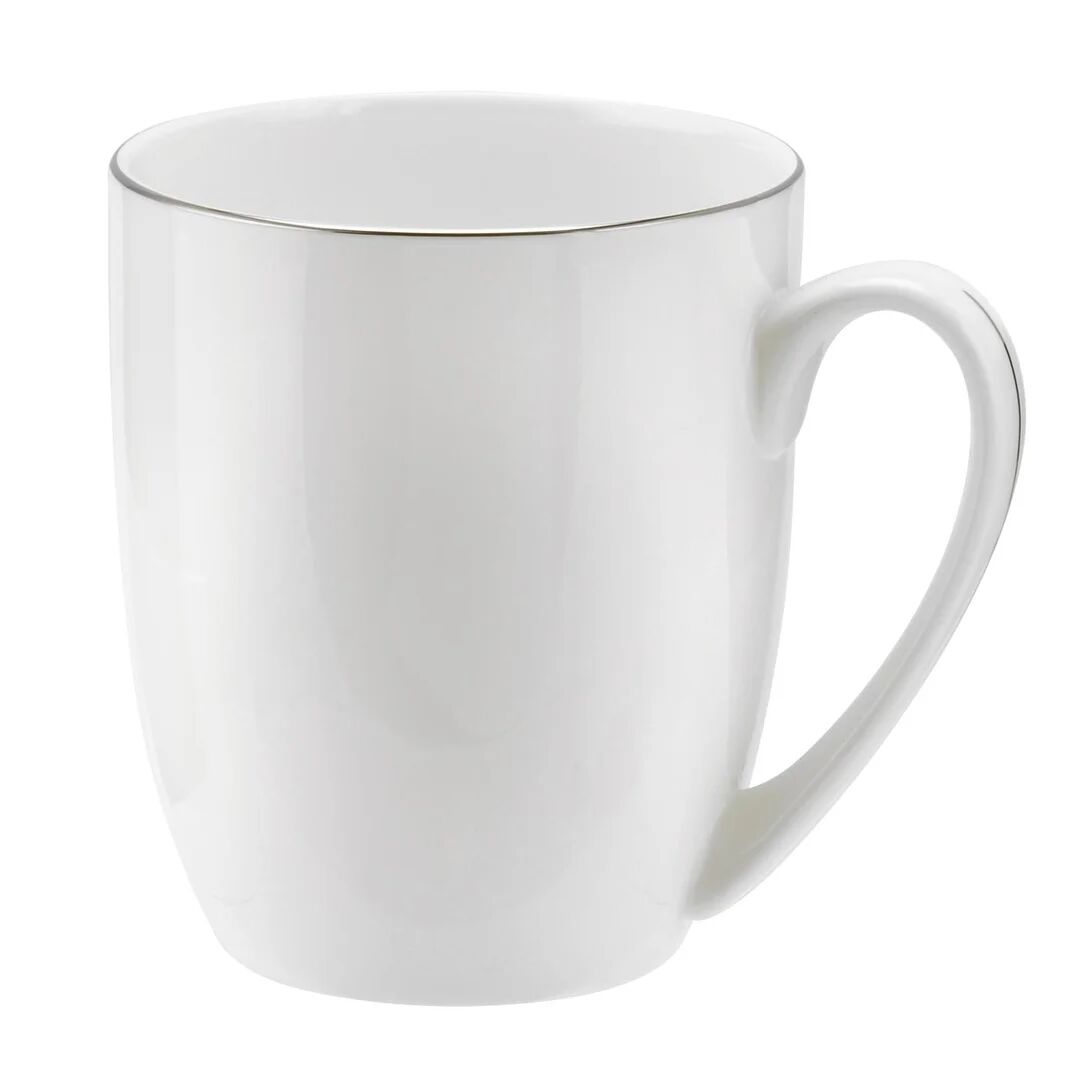 Royal Worcester Serendipity Platinum Barrel Mugs white 18.5 H cm