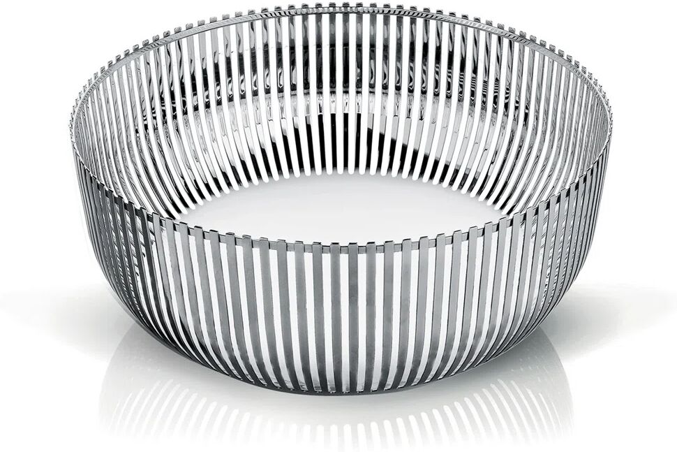 Photos - Salad Bowl / Serving Platter Alessi 18/10 Stainless Steel Fruit Bowl gray 12.0 H x 30.0 W x 31.5 D cm 