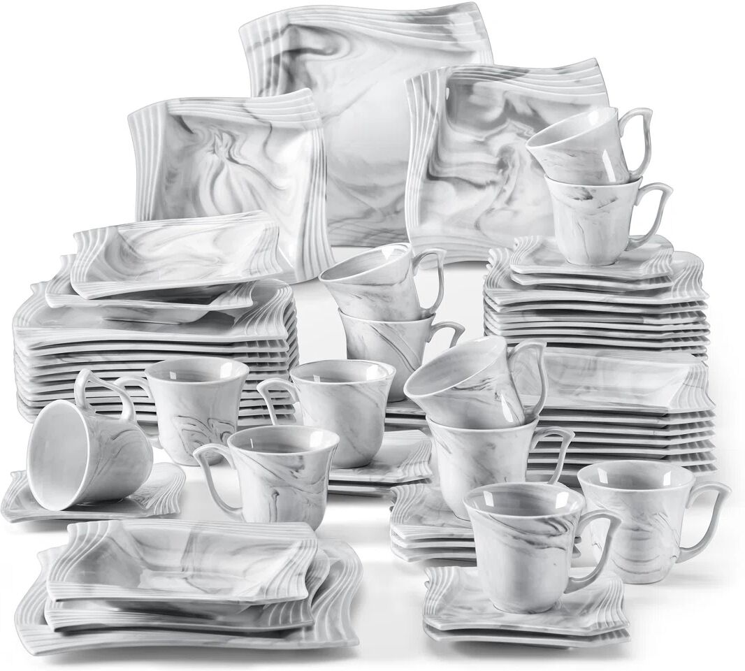 Photos - Tablecloth / Napkin Metro Deuxville 60 Piece Dinnerware Set, Service for 12 gray