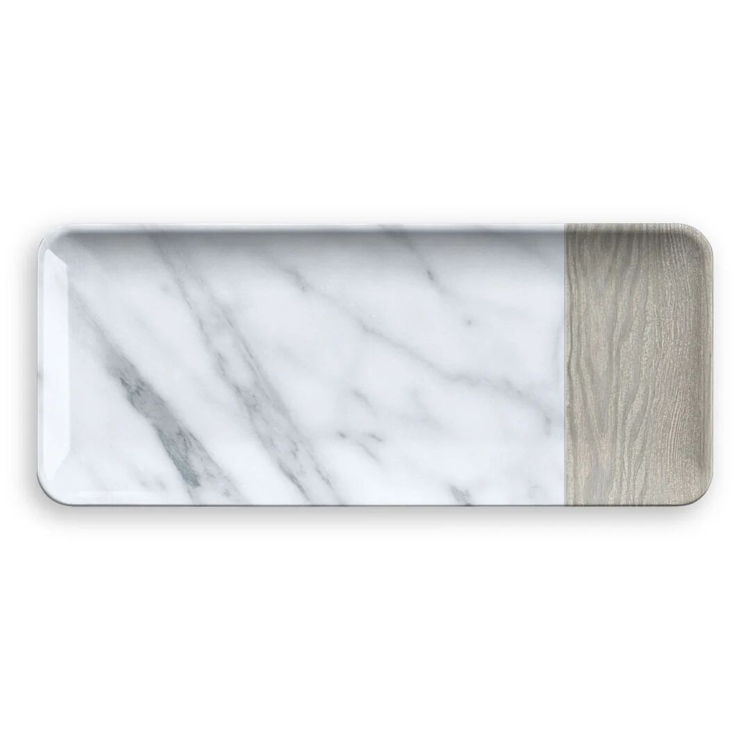Photos - Serving Pieces Metro Braziel Oak Melamine Platter gray 19.1 W cm