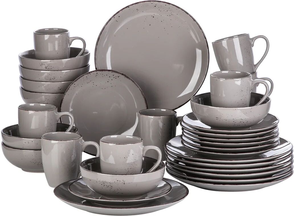 Photos - Tablecloth / Napkin 17 Stories Navic 32 Piece Dinnerware Set, Service for 8 gray