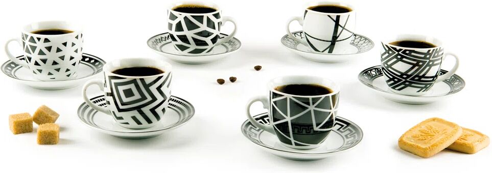 Photos - Glass Excelsa Emily Porcelain Espresso Cup black/white