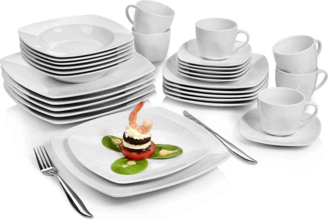 Photos - Tablecloth / Napkin Brayden Studio Brandermill 30 Piece Dinnerware Set, Service for 6 white