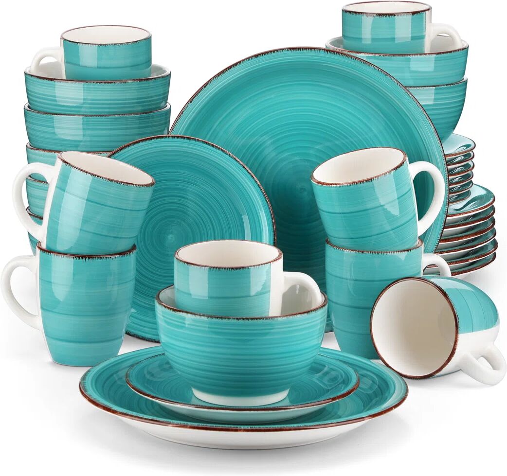 Photos - Tablecloth / Napkin Brayden Studio Bellc 32 Piece Dinnerware Set, Service for 8 blue