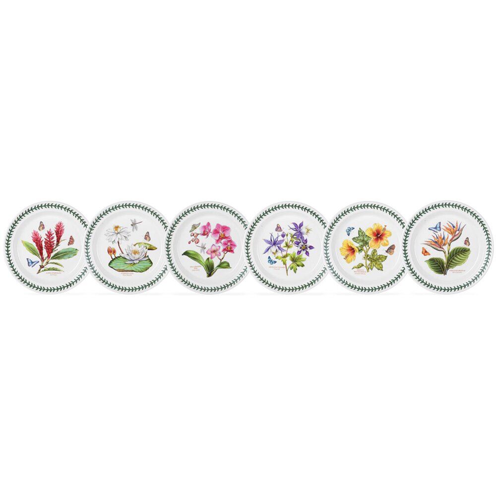 Photos - Plate Portmeirion Exotic Botanic Garden  Set, 20cm green/pink/white