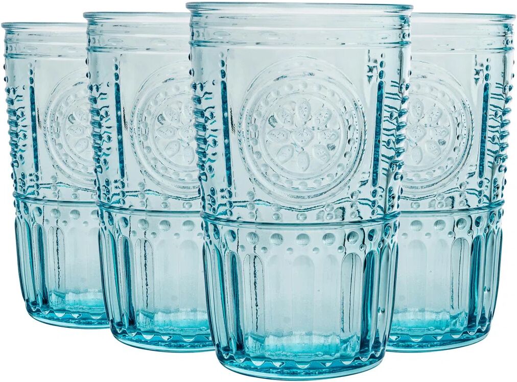 Photos - Glass Bormioli Rocco Romantic Highball Glasses blue 14.0 H cm 