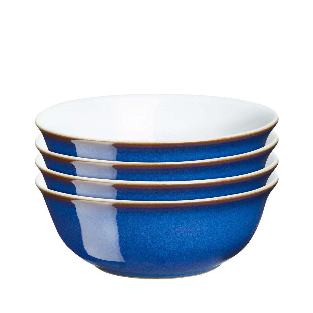 Photos - Salad Bowl / Serving Platter Denby Imperial Blue Cereal Bowls blue 6.0 H x 16.5 W cm 