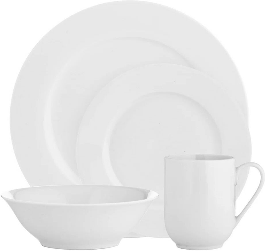 Photos - Tablecloth / Napkin Kensington 16 Piece Dinnerware Set, Service for 4 white 