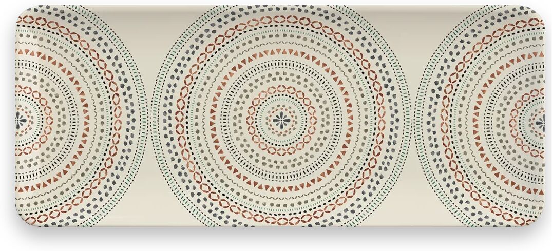 Photos - Serving Pieces World Menagerie Scotti Desert Mandala Melamine Tray black/red/white 45.3 W