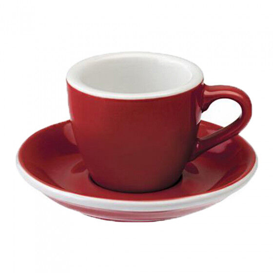 Loveramics Espresso cup with a saucer Loveramics "Egg Red", 80 ml
