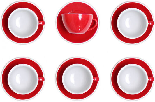 Loveramics Latte cup with a saucer Loveramics "Egg Red", 300 ml, 6 pcs.