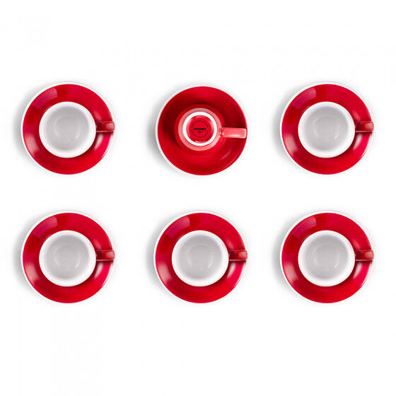 Loveramics Espresso cup set with a saucer Loveramics "Egg Red", 80 ml, 6 pcs.