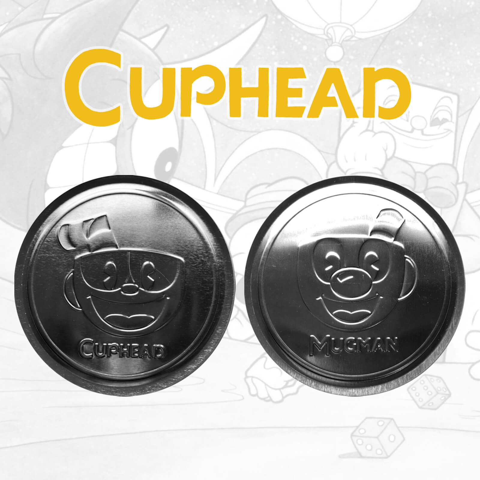 Cuphead Drinks Coasters