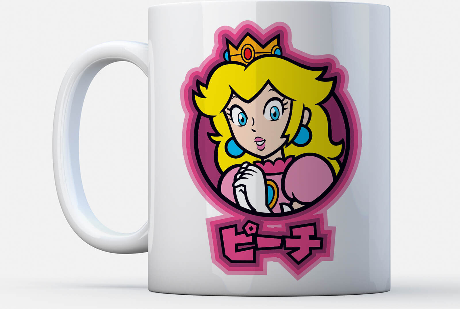 Nintendo Super Mario Peach Kanji Mug