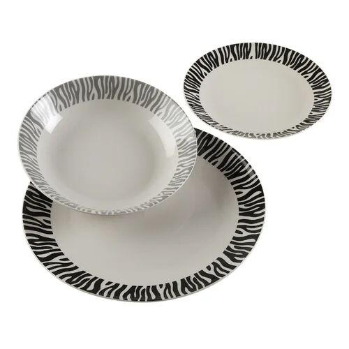 World Menagerie Gamache Zebra 18 Piece Dinnerware Set, Service for 6 (Set of 2) World Menagerie Rectangle 200 x 300cm