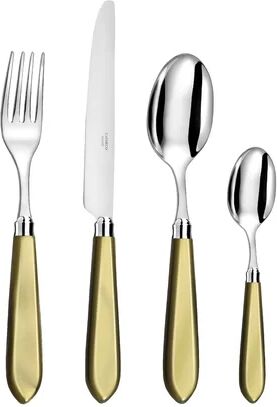 CAPDECO Owen 4 Piece Cutlery Set, Service for 1 CAPDECO Colour: Agathe Green