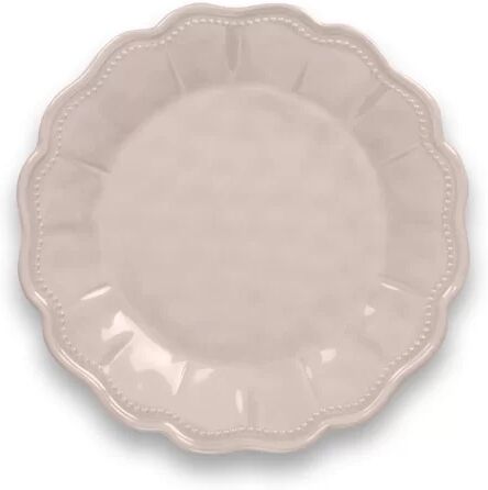 Tar Hong Saville Scallop 23cm Melamine Salad Plate (Set of 4) Tar Hong Colour: Pearl Blush  - Size: