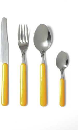 Brambly Cottage Kunz 24 Piece Cutlery Set, Service for 6 Brambly Cottage Colour: Orange