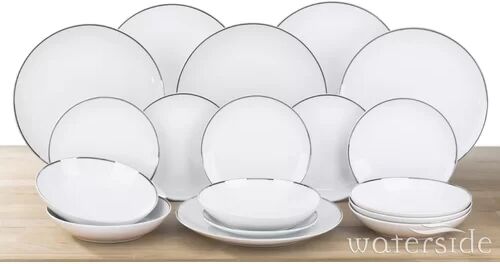 17 Stories 18 Piece Dinnerware Set, Service for 6 17 Stories  - Size: 2cm H X 60cm W X 120cm D