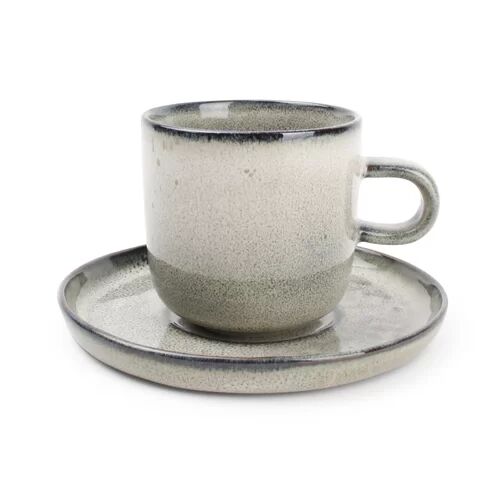 Hykkon Cristian Mug & Saucer (Set of 4) Hykkon  - Size: