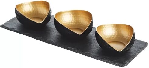 Canora Grey Waltham Cross 4 Piece Serving Tray Set Canora Grey  - Size: 90cm H x 90cm W