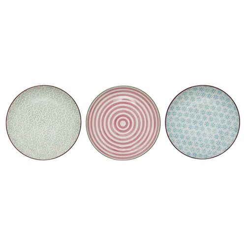 Bloomingville Patrizia 3 Piece Dinner Plate Set (Set of 2) Bloomingville Size: Small  - Size: