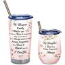 The Bradford Exchange Insulated Tumbler Set With Sweet Sentiment & Daughter's Name