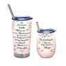 The Bradford Exchange Insulated Tumbler Set With Sentiments & Granddaughter's Name