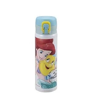 Pearl Disney Lightweight One Touch Personal Stainless Mug Bottle 500ml (The Little Mermaid Bubble) One Size  - Womens