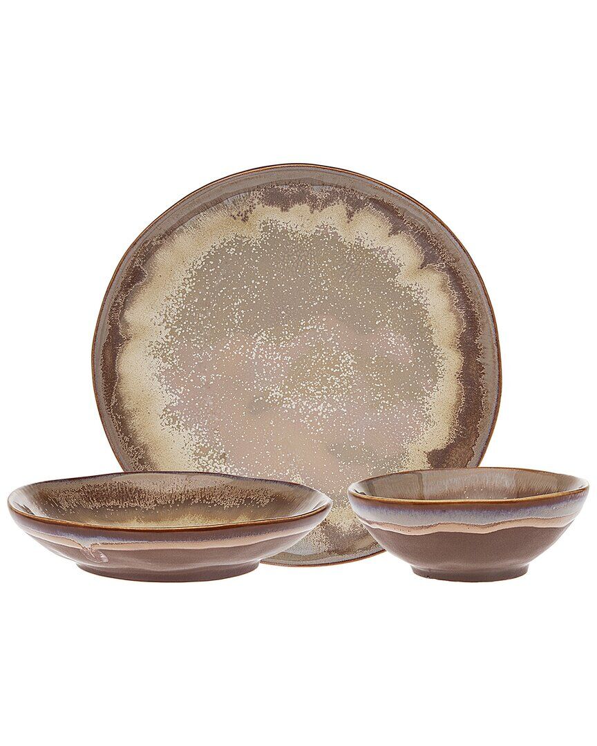 Godinger Onyx 12pc Dinnerware Set Sand NoSize