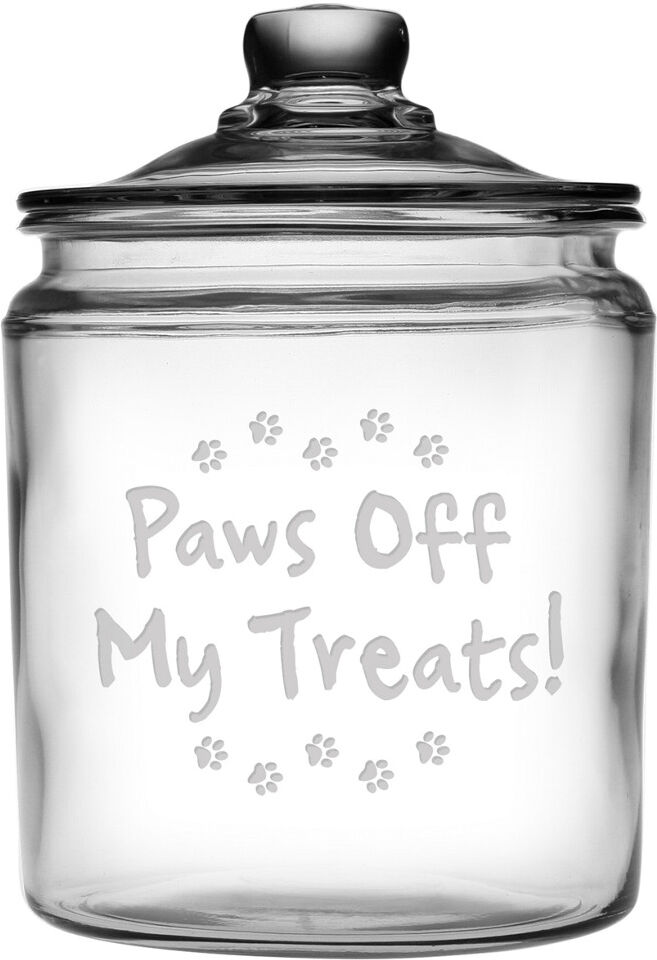 Susquehanna Glass "Paws Off" 64oz Treat Jar with Lid NoColor NoSize