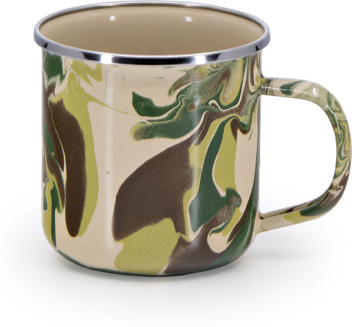 Photos - Mug / Cup Golden Rabbit Enamelware Set of 4 Camouflage 12- oz Adult Mugs cm05s4