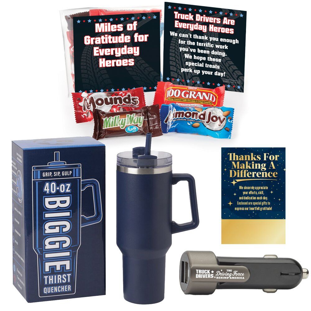 Positive Promotions Truck Driver 3-Piece Boxed Gift Set