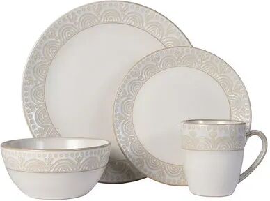 Pfaltzgraff Amelia Cream 16 pc. Dinnerware Set, Yellow