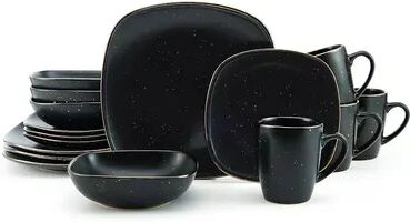 Pfaltzgraff Decker 16 pc. Dinnerware Set, Black