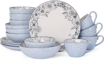 Pfaltzgraff Gabriela Gray 16-pc. Dinnerware Set, Grey, 4 PLSET 16