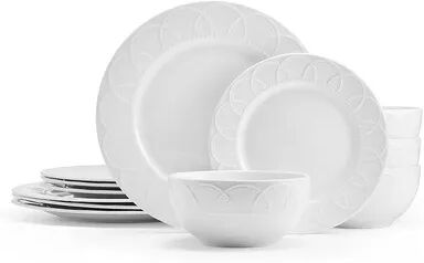 Pfaltzgraff Jules 12-pc. Dinnerware Set, White