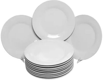 10 Strawberry Street 12-pc. Dinner Plate Set, White