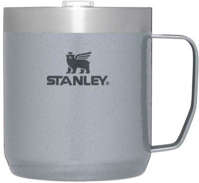 Photos - Other goods for tourism Stanley The Legendary Camp Mug, Hammertone Silver, 12 oz, 10-09366-212 