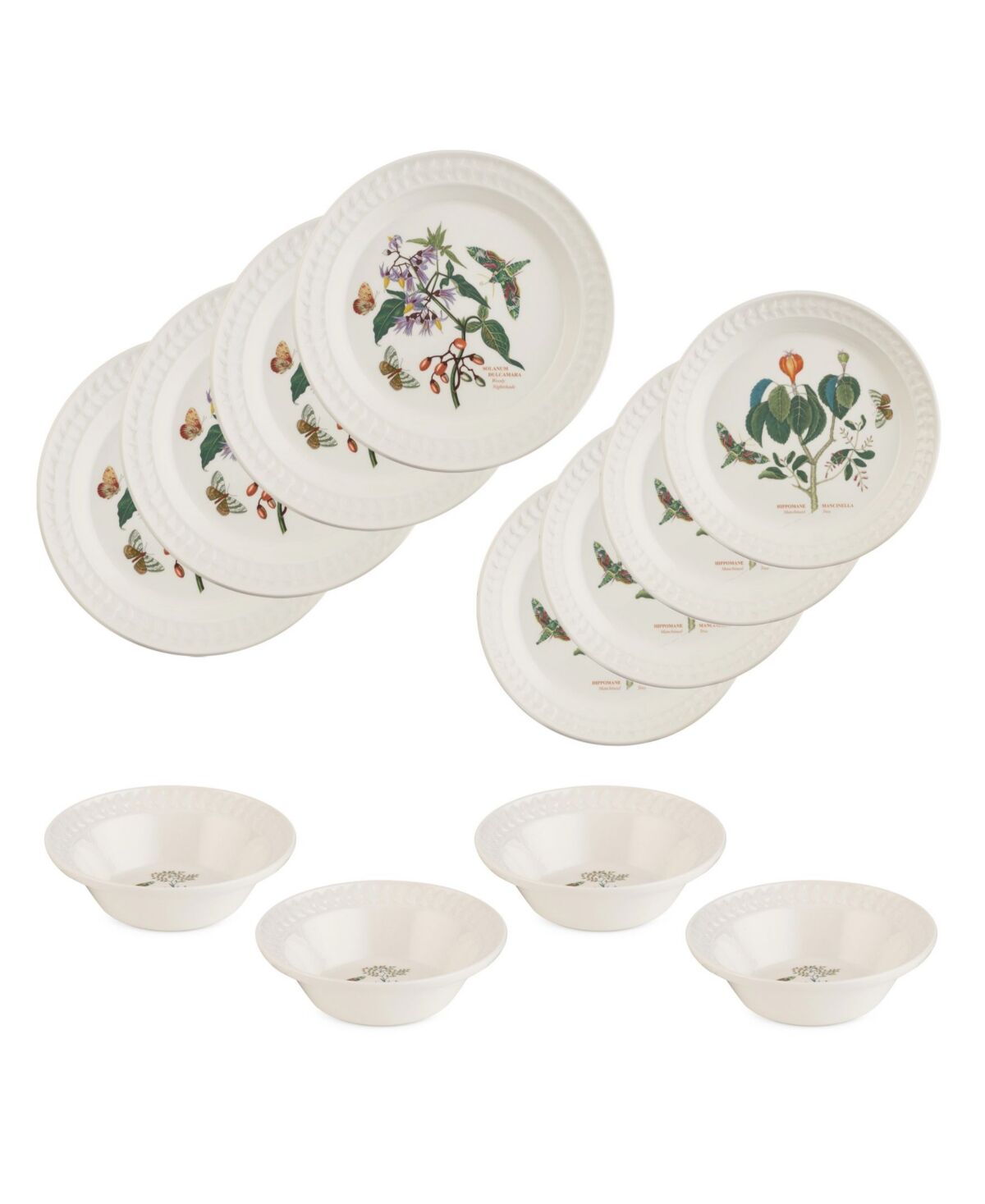 Portmeirion Botanic Garden Harmony 12 Piece Dinnerware Set, Service for 4 - Emerald