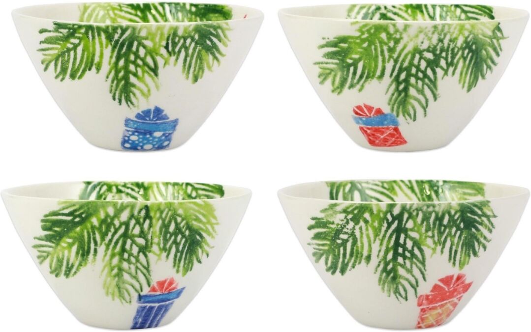 Vietri Nutcrackers Dinnerware Cereal Bowls, Set of 4 - Assorted