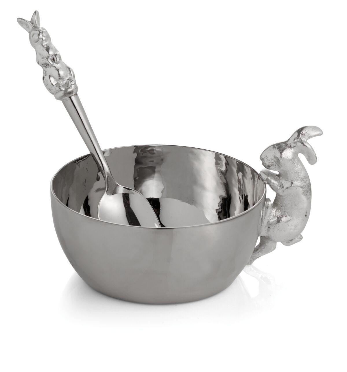 Michael Aram Bunny Cup w/Spoon - Silver