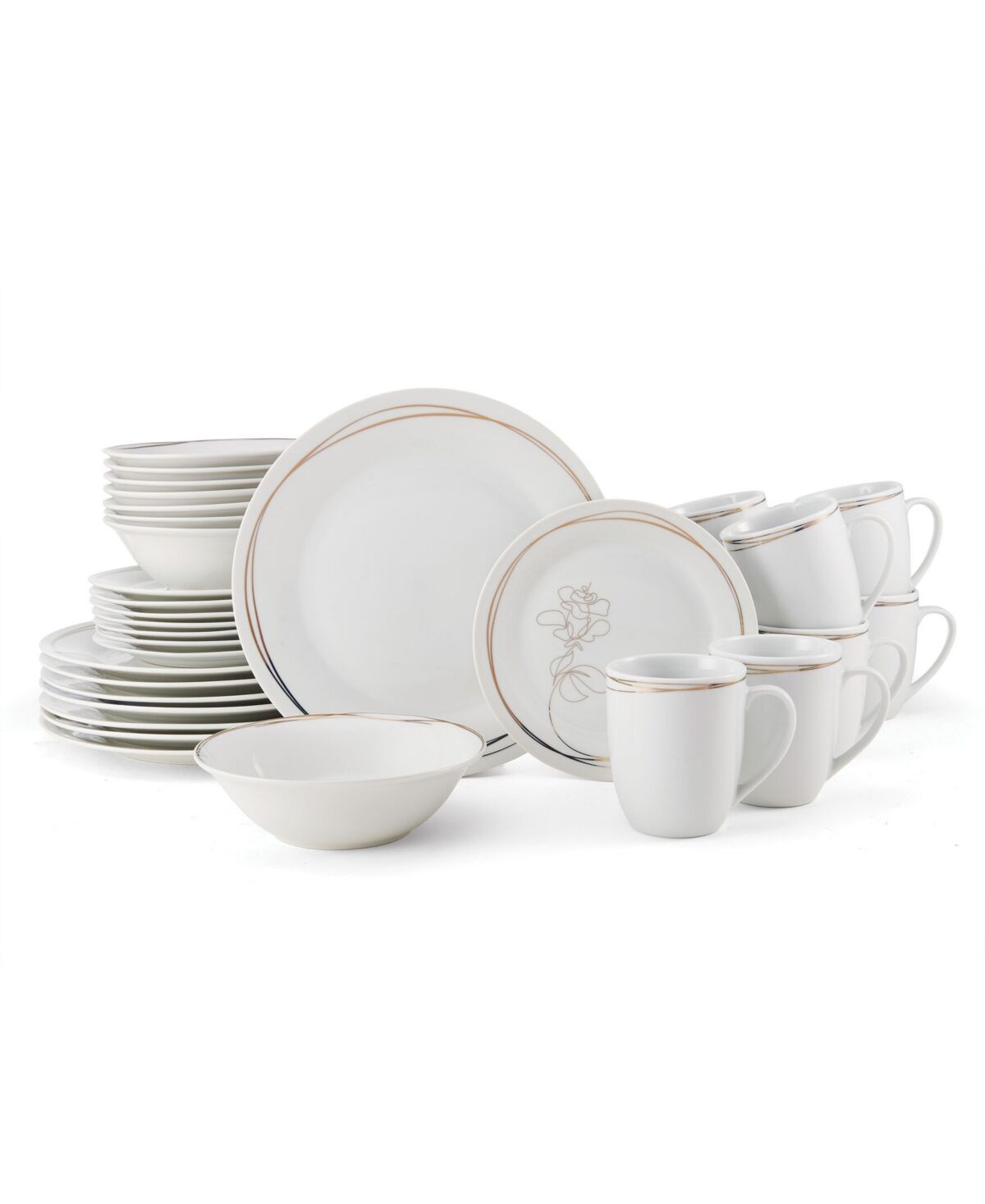 Fitz and Floyd Love Blooms 32 Piece Dinnerware Set, Service for 8 - Multi Color