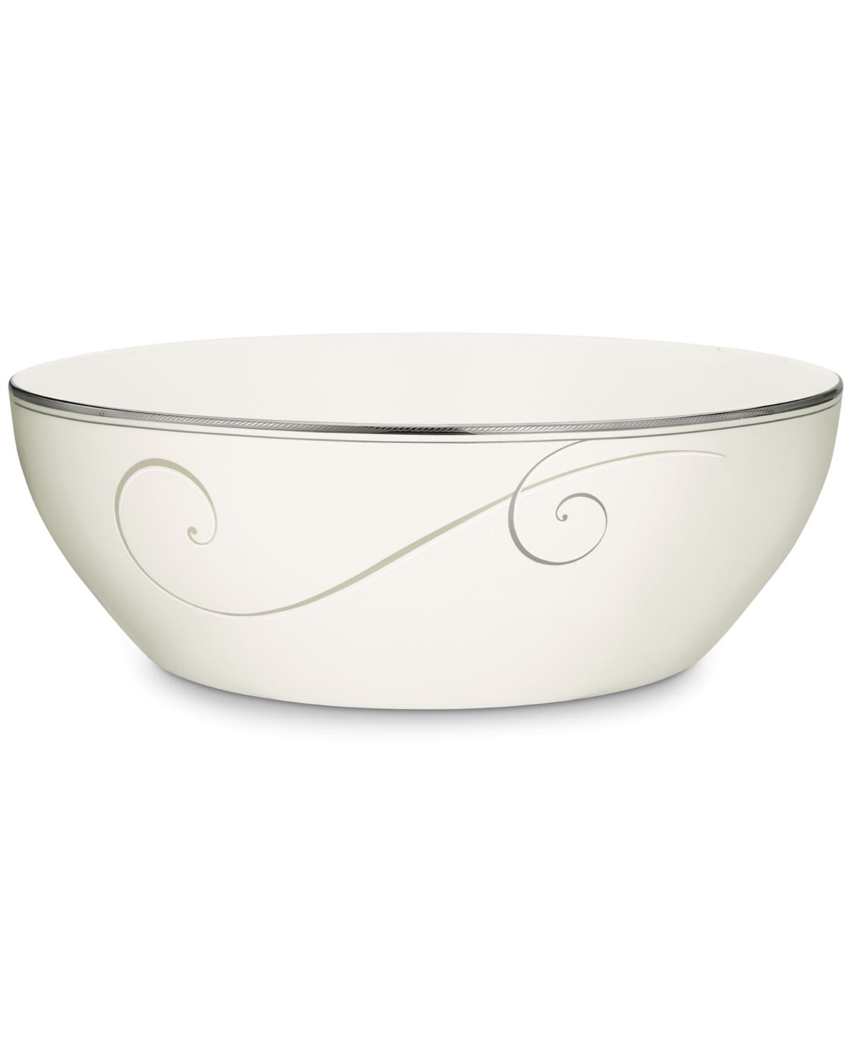 Noritake Dinnerware, Platinum Wave Round Vegetable Bowl