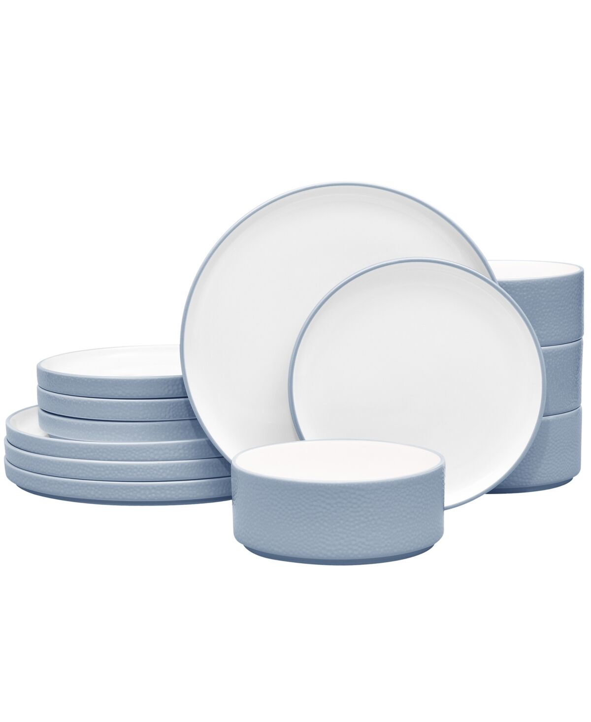 Noritake Colortex Stone 12-Pc. Dinnerware Set, Service for 4 - Aqua