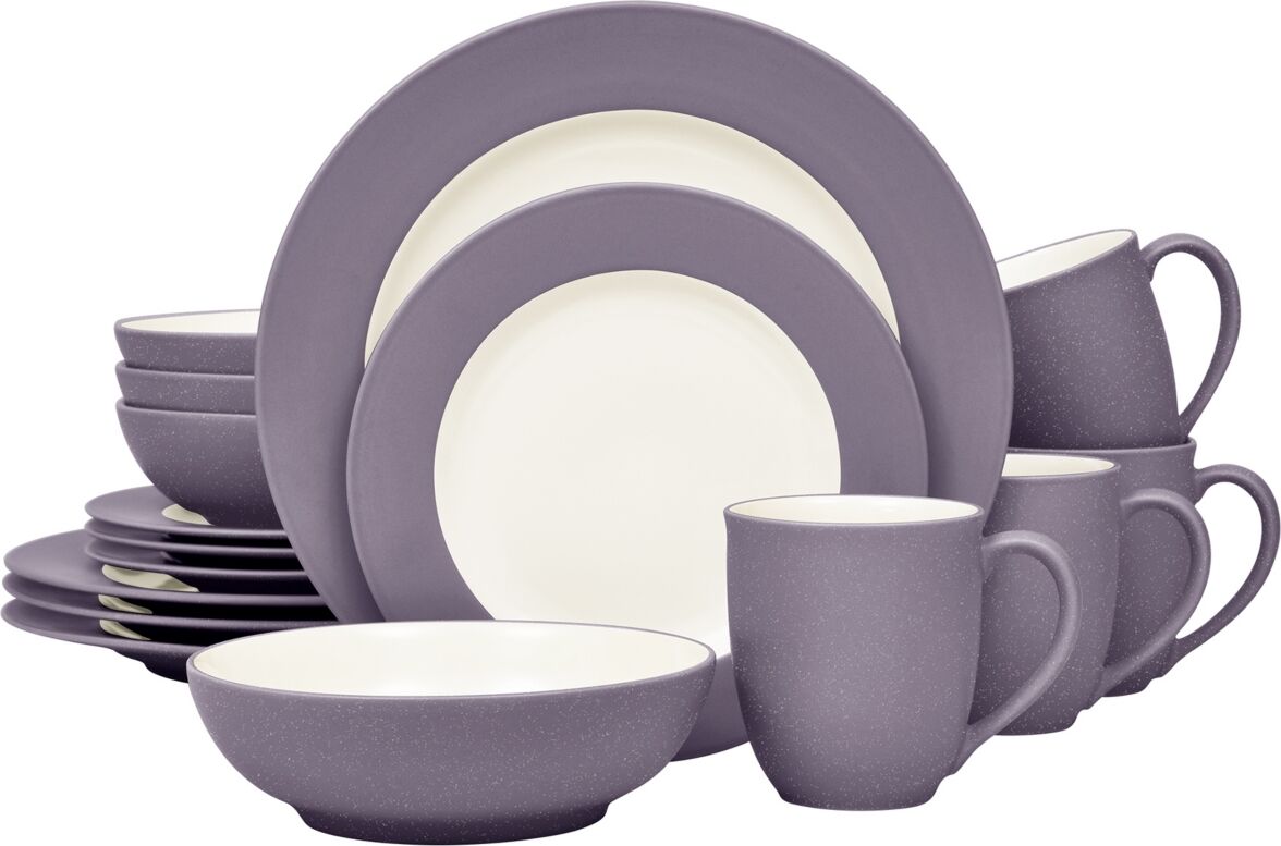 Noritake Colorwave Rim 16-Pc. Dinnerware Set, Service for 4 - Plum