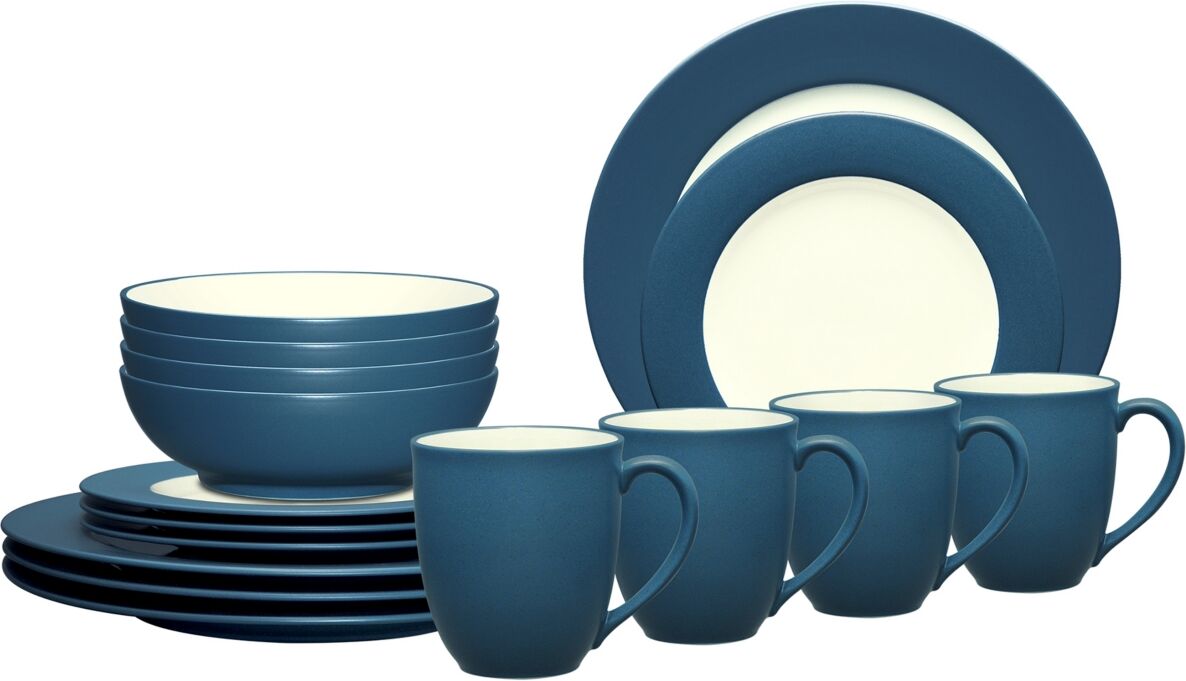 Noritake Colorwave Rim 16-Pc. Dinnerware Set, Service for 4 - Blue