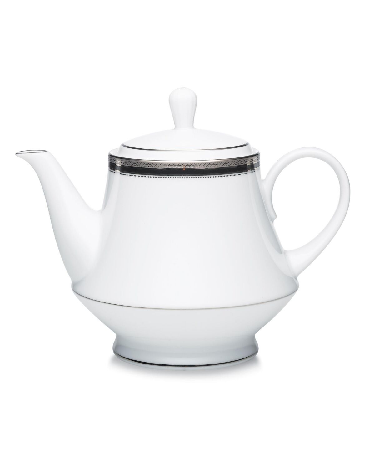 Noritake Dinnerware, Austin Platinum Tea Pot - Black